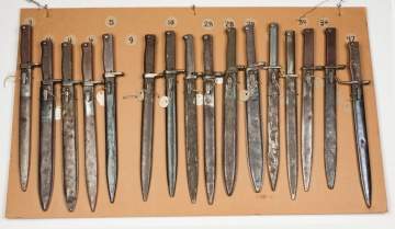 Display Board of German Enzahtz Bayonets