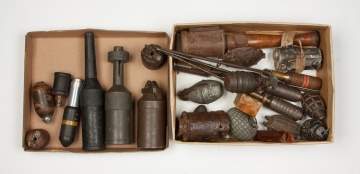 Three Grenade Adapters and Grenades