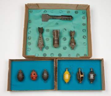 Miscellaneous German Grenades and Trench Mortar Shells