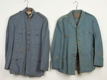Two French Horizon Blue Uniforms and One Pair of Trousers
