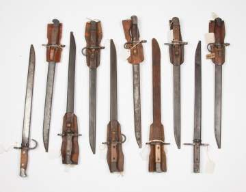Ten Japanese Bayonets