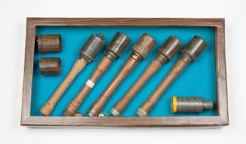 Miscellaneous German Stick Grenades with Attachments