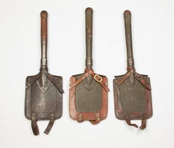 3 German WWI/WWII Combat Shovels