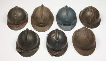 Miscellaneous French and Italian Adrian Helmets