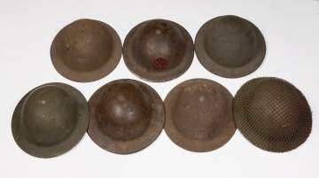 US and British Brodie Helmets