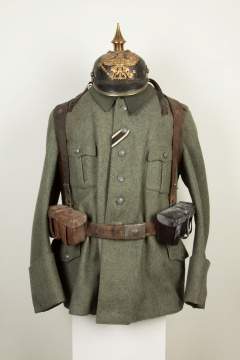 Russian WWI Combat Uniform with Spiked Helmet