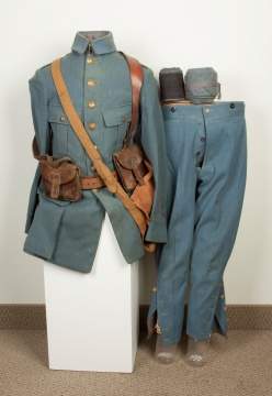 French WWI Combat EM Combat Uniform 