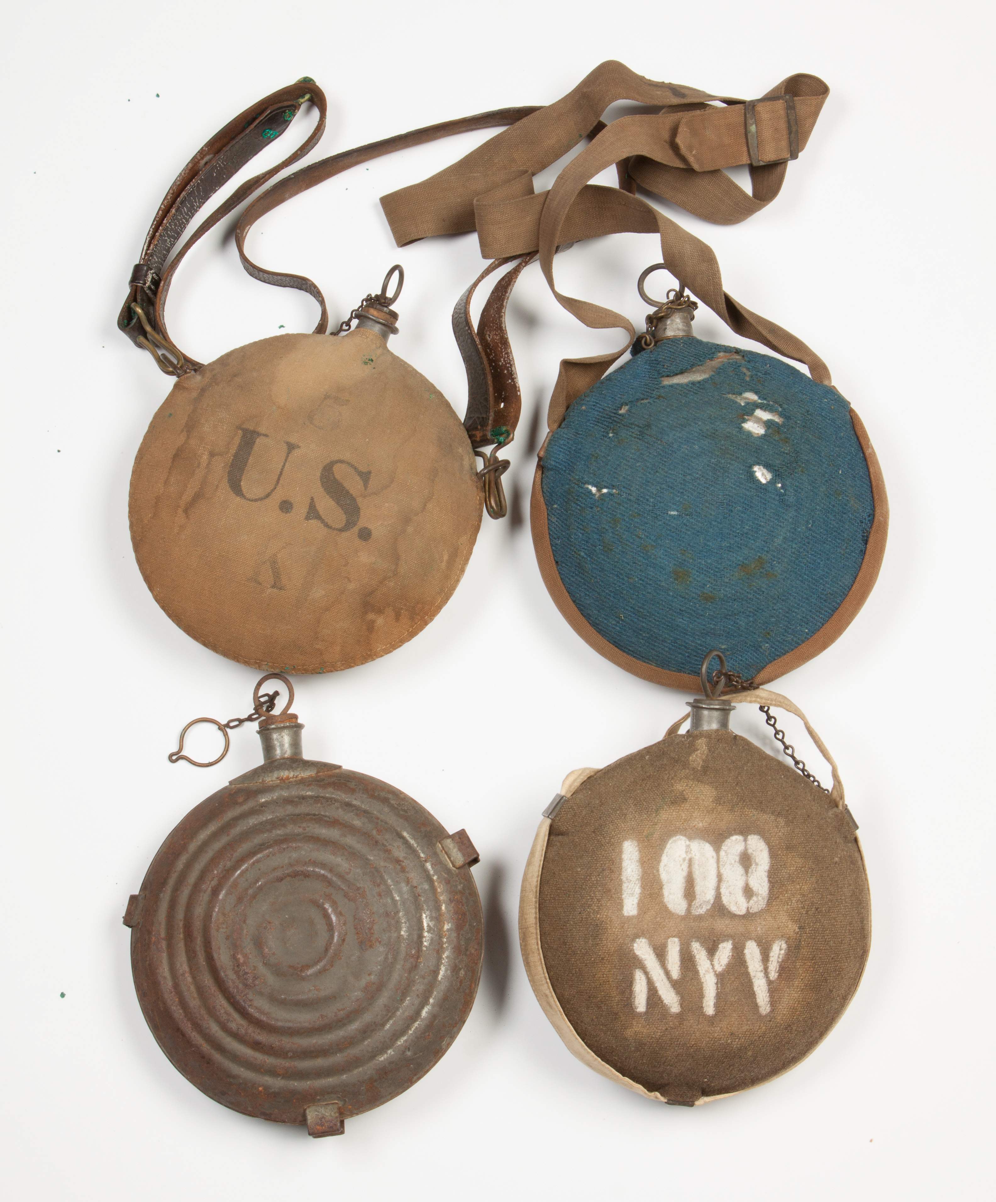 Four US Civil War Era Canteens Cottone Auctions
