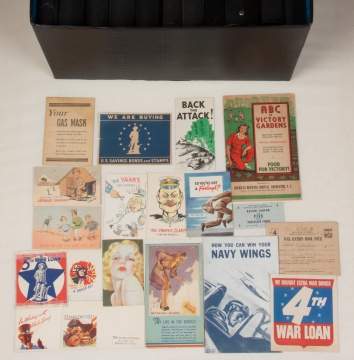 Group of War Era Stationary, Pamphlets, Ration Coupons, Newspaper Articles, etc. 