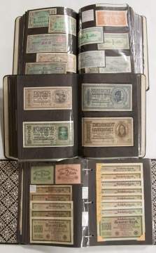 3 Albums of Axis, Allied, and German Paper Currency and Counterfeit Money