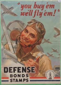 "You Buy 'em, We'll Fly 'em" Vintage Poster