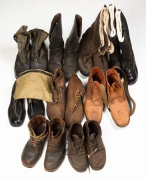 Various Military Boots