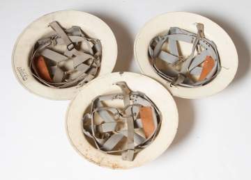 Vintage Cold War Civil Defense Helmets