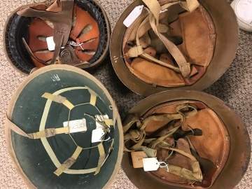Imp. Japanese Naval, Army and Tanker Helmets and Binoculars