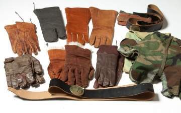 Various Military Gloves & Belts