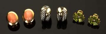 Three Pair of Earrings