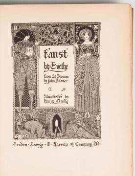 Limited Edition "Faust" by Johann Wolfgang von Goethe, Illustrated by Harry Clarke