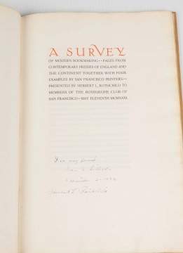 A Survey of Modern Bookmaking, Pages from contemporary Presses of England
