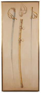 Two Artist Rendering for Gorham Silver Co. of Presentation Swords