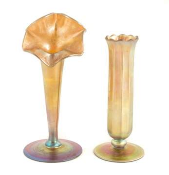 Two Steuben Aurene Vases
