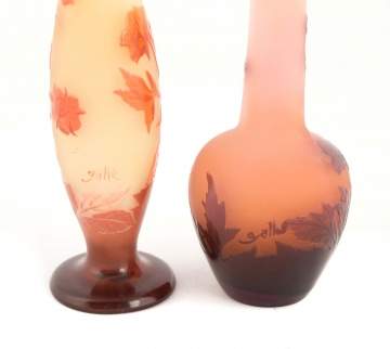 Pair of Galle Vases