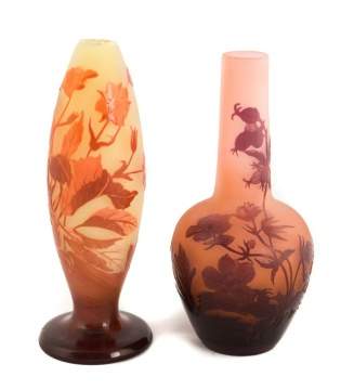 Pair of Galle Vases