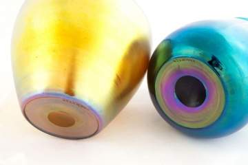 Steuben Aurene Vases