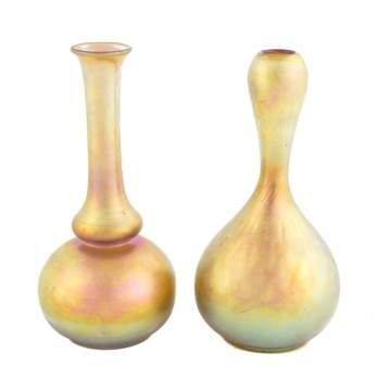Two Steuben Aurene Vases