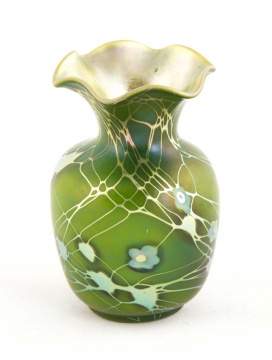 Steuben Aurene Decorated Vase with Millefiori