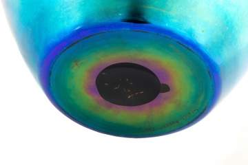 Large Steuben Blue Aurene Vase