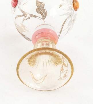 Emile Galle Cabochons and Enameled Flowers