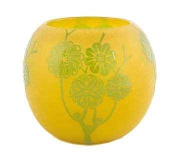 Stueben Green Jade to Yellow