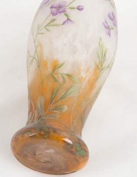 Daum Nancy Acid Cut Cameo Vase