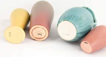 Four Rookwood Art Pottery Vases