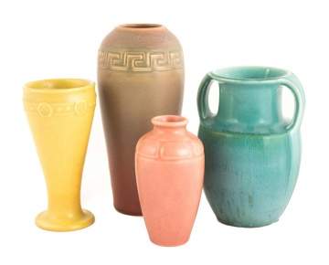 Four Rookwood Art Pottery Vases