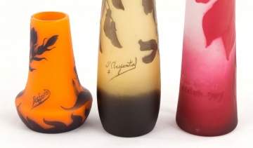 Three Pieces Art Glass