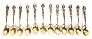 Twelve Tiffany & Co. Sterling Spoons