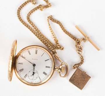 Elgin 14K Hunter Case Pocket Watch