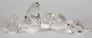 Four Steuben Beavers