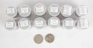 Group of Miscellaneous Silver Half Dollars Including Liberty and Kennedy