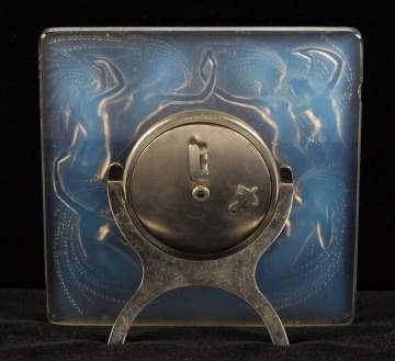 R. Lalique 'Naiades' Table Clock