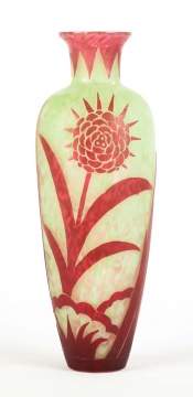 Steuben Acid Cut Cameo Vase