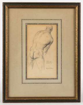 F. Luis Mora (Uruguay 1874- 1940) " Back of Athlete"
