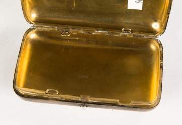 Engraved Russian Silver Box