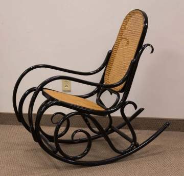 Vintage Signed Thonet Bentwood Rocking Chair
