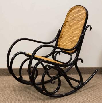 Vintage Signed Thonet Bentwood Rocking Chair