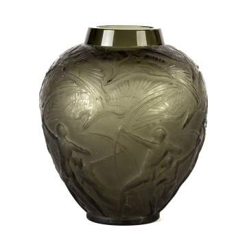 Lalique Archers Vase