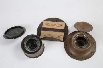 Three Pieces of Roycroft Hammered Copper