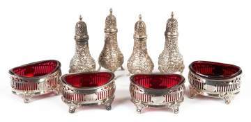 Kirk Sterling Silver Shakers and Gorham Master  Salts