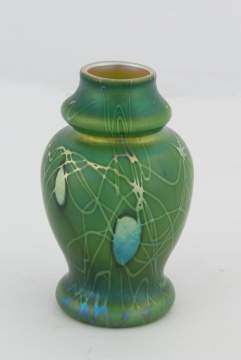 Steuben Aurene Decorated Vase